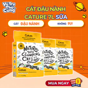 Cát đậu nành cho Mèo Tofu Cature 7L, không bụi, an toàn cho Mèo con