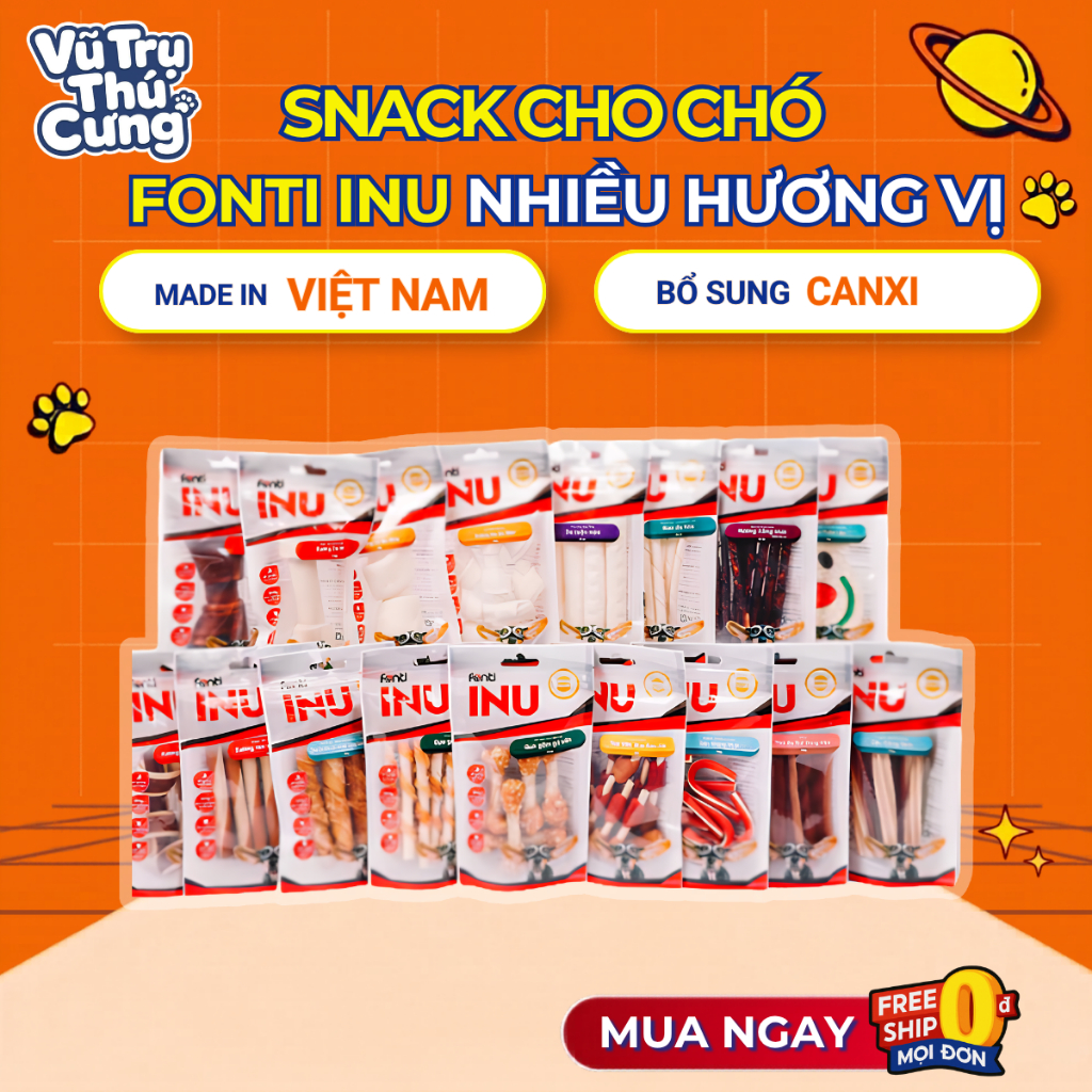 Xương Gặm Cho Chó Sạch Răng, Giàu Dinh Dưỡng Fonti Inu