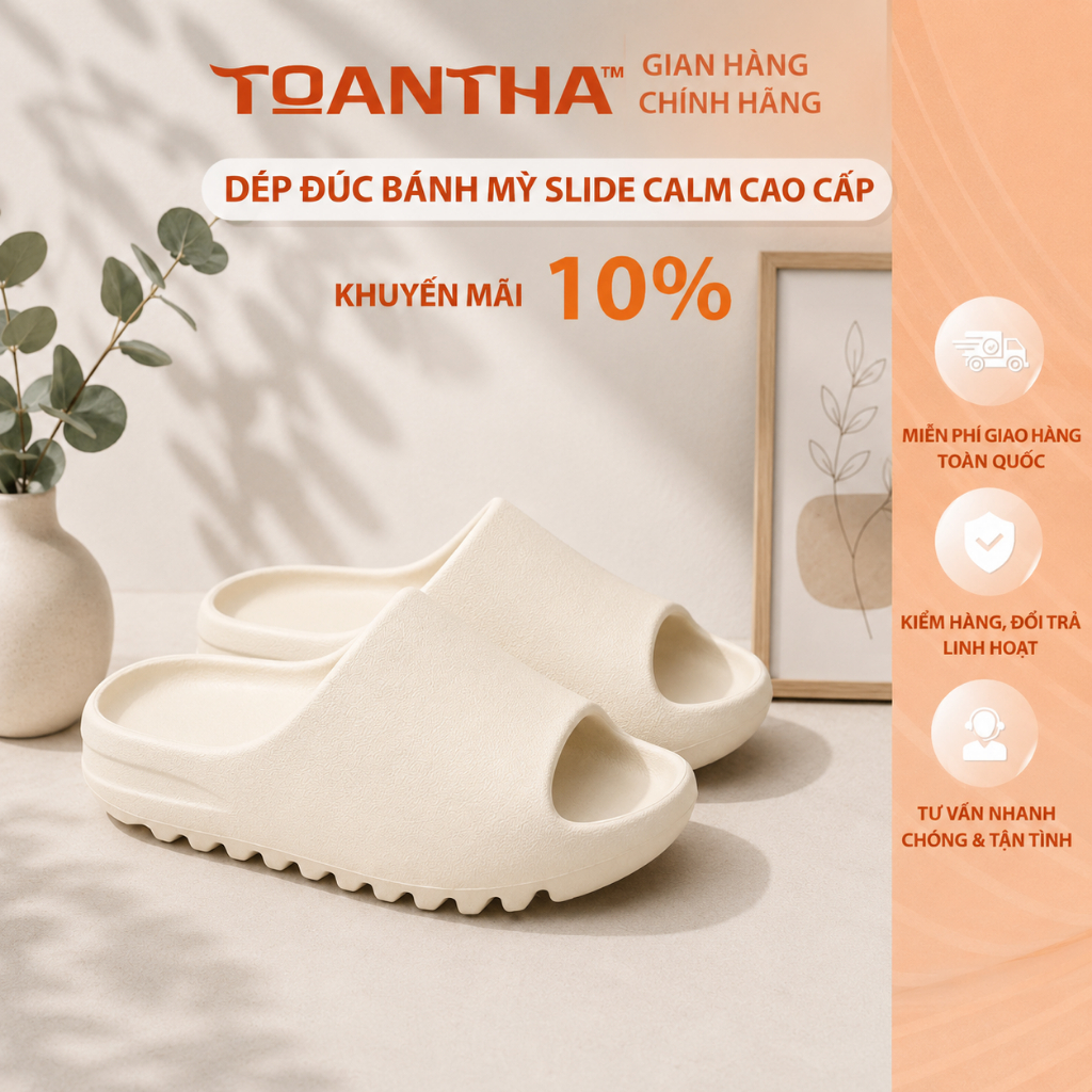 DÉP ĐÚC NGUYÊN KHỐI -KHÔNG  CHỮ -FORM NAM –NỮ -ÊM NHẸ, ĐI SIÊU THOẢI MÁI (VÂN NHÁM)