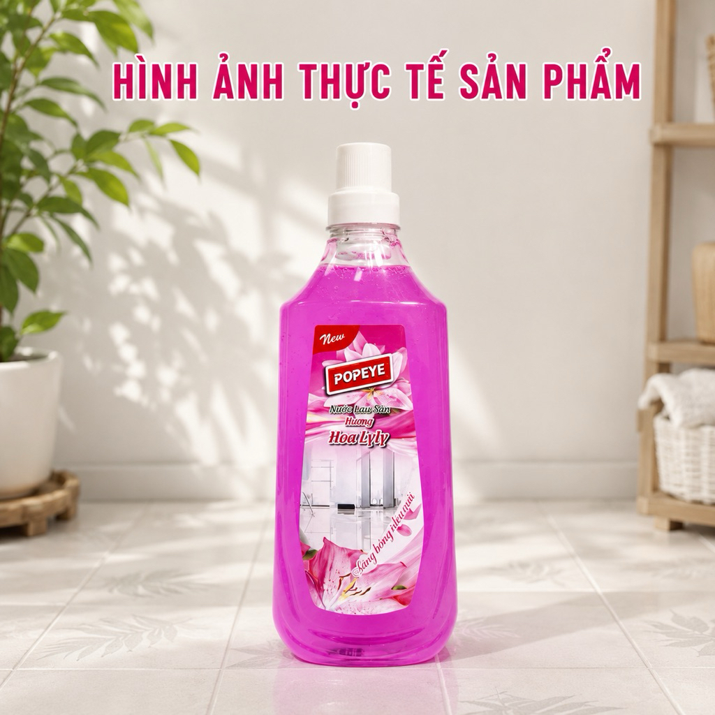 Nước Lau Sàn Popeye Hương Hoa LyLy - Hương Thơm Dịu Nhẹ Cho Cả Gia Đình