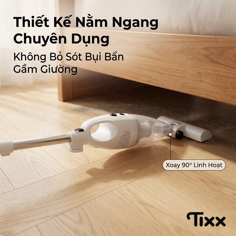 TIXX Máy hút bụi cầm tay 500W tháo lắp tiện lợi nhỏ gọn 2 in 1 Máy hút bụi