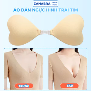 Miếng Dán Ngực Vô Hình Trái Tim- Dán Nâng Ngực Tự Nhiên Siêu Dính Tái Sử Dung ZANABRA D0159