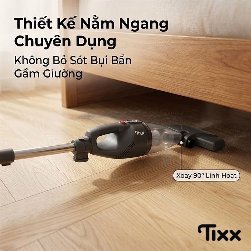 TIXX Thẻ bảo hành ảo Máy hút bụi cầm tay 16000PA có dây 2 in1 tháo lắp tiện lợi nhỏ gọn dây dài 4m Máy hút bụi