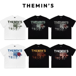 Áo Thun Local Brand Themin's FLAG TM01 Áo Thun Unisex Form Boxy Vải Cotton 260gsm