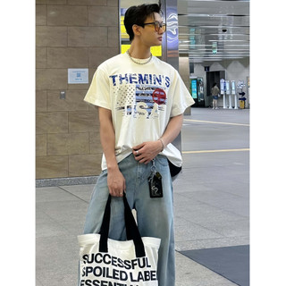 Áo Thun Local Brand Themin's FLAG TM01 Áo Thun Unisex Form Boxy Vải Cotton 260gsm