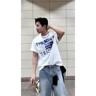 Áo Thun Local Brand Themin's FLAG TM01 Áo Thun Unisex Form Boxy Vải Cotton 260gsm