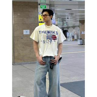 Áo Thun Local Brand Themin's FLAG TM01 Áo Thun Unisex Form Boxy Vải Cotton 260gsm