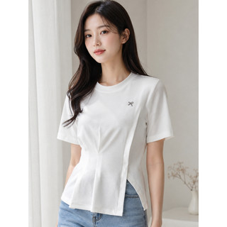 Áo Thun Nữ 𝐂𝐂𝐇𝐀𝐓 Dáng Ôm Yena Slim Xẻ Vạt Chéo Chất Liệu Mềm Mại Cao Cấp 16TNC2041OT