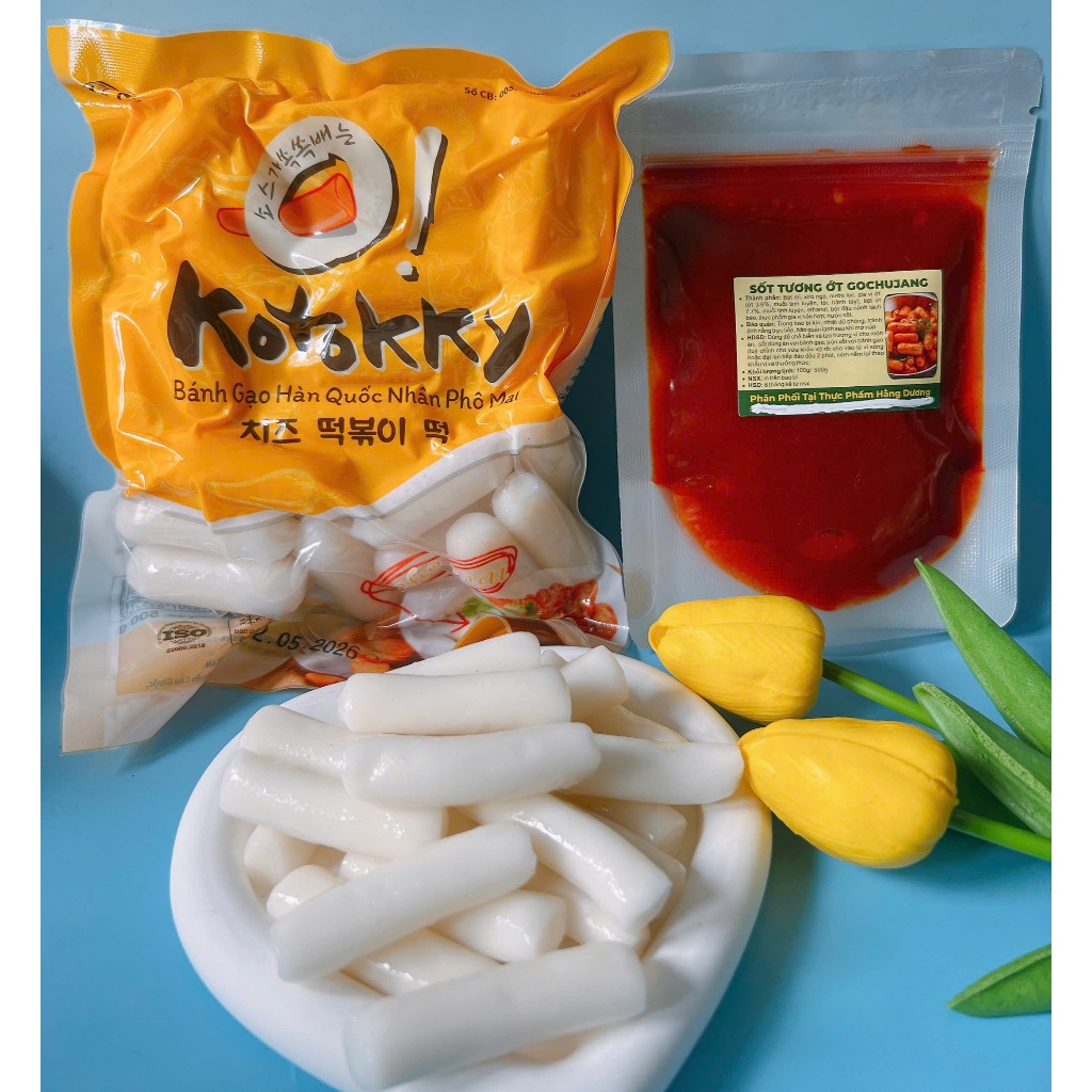 Combo 500g KoTokky Nhân Phô mai kèm 100g nước sốt