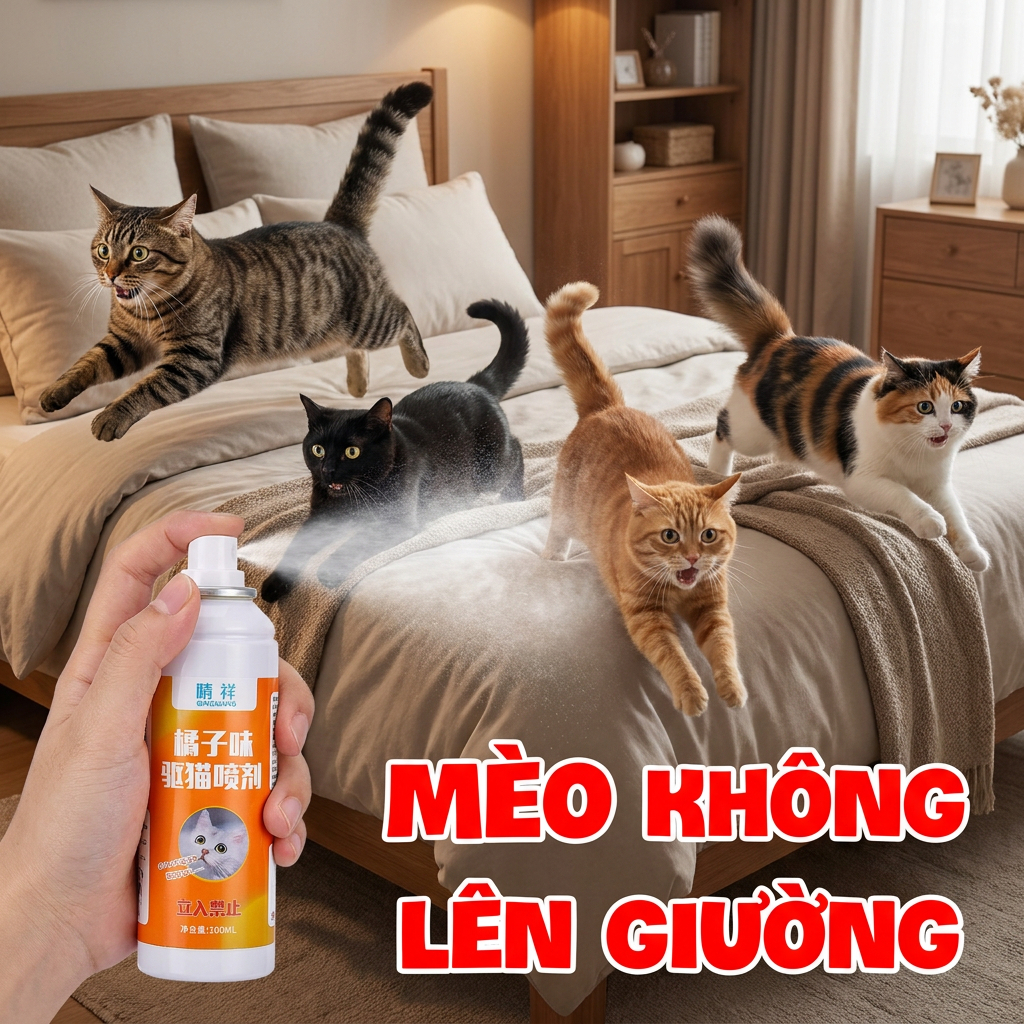 🐱Xịt đuổi mèo chó an toàn🐕 Thiết lập khu vực cấm, hỗ trợ xua thú cưng hiệu quả, công thức dịu nhẹ cho gia đình