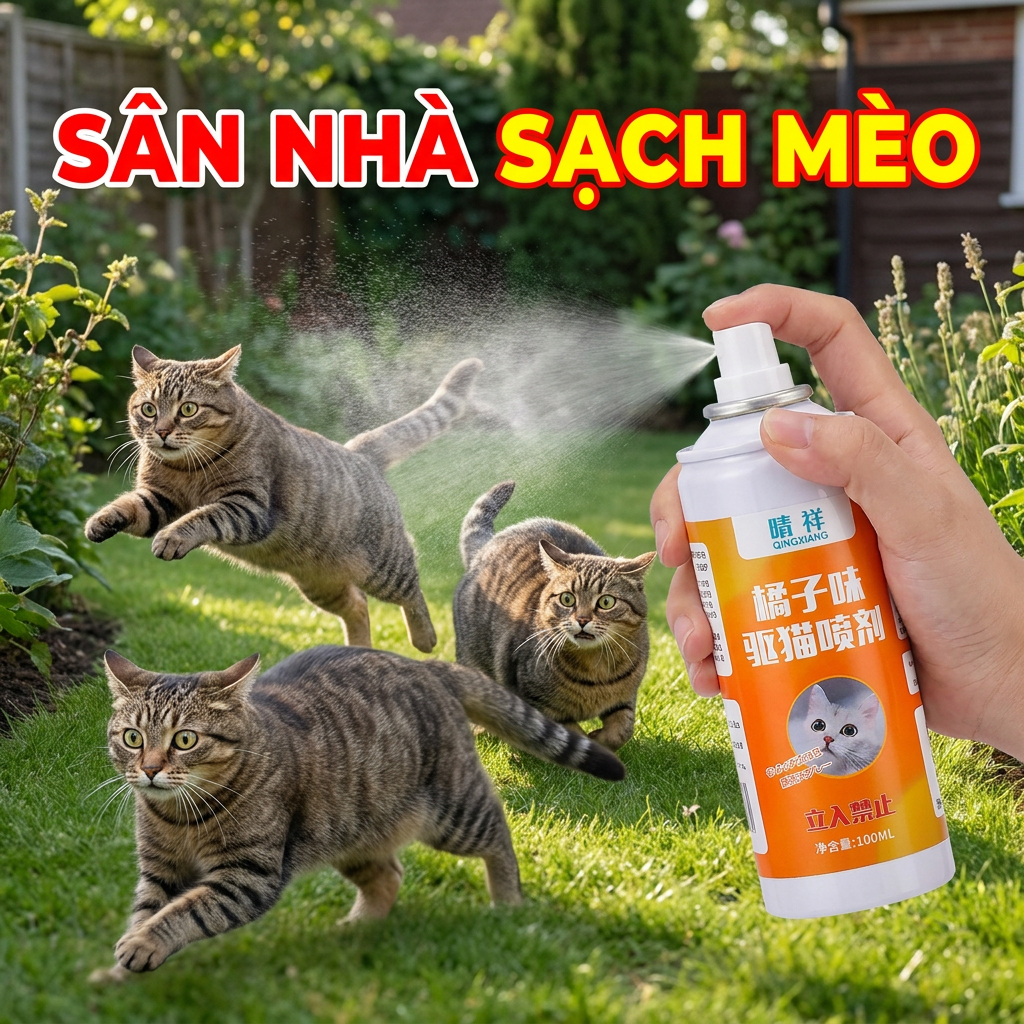 🚫Ngửi là tránh xa🚫 Xịt đuổi mèo chó, tạo khu vực cấm hiệu quả, công thức đậm đặc, an toàn cho gia đình & thú cưng