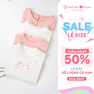 [HUMY NGO] Áo giữ nhiệt bé gái - COMBO áo giữ nhiệt chất cotton dày dặn lót bông nhẹ mềm cho bé gái 2-8 tu