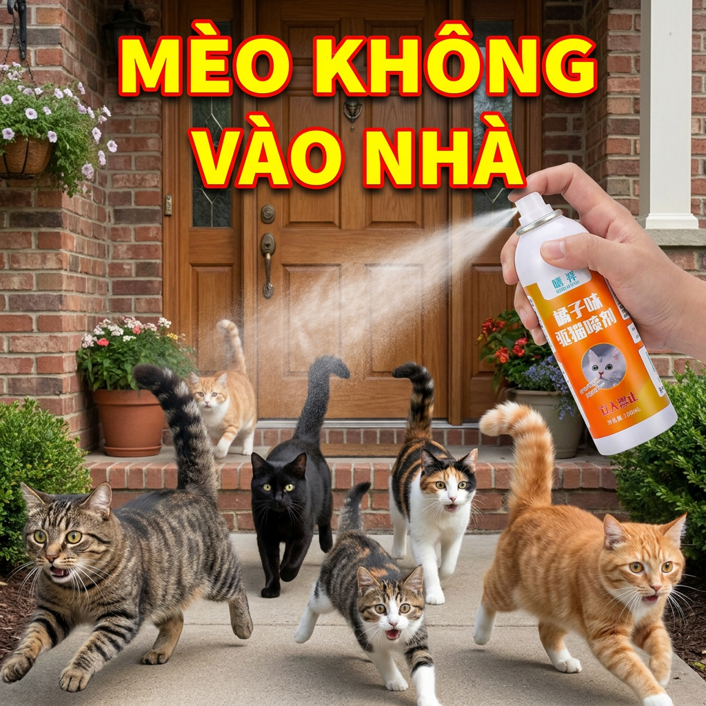 🚫Xịt tạo khu vực cấm cho mèo chó🚫 Hỗ trợ ngăn mèo tè bậy, công thức dịu nhẹ, an toàn cho trẻ em & thú cưng