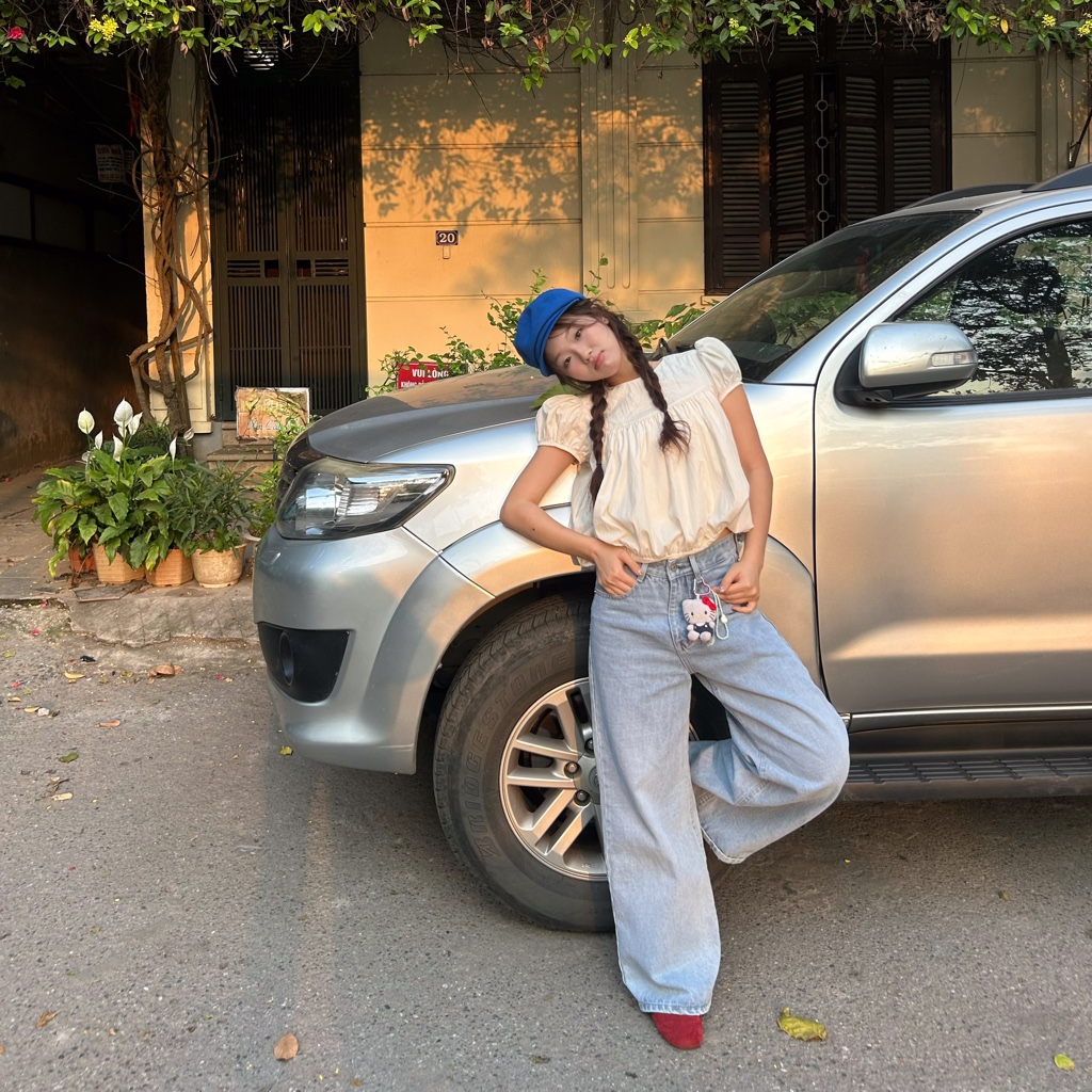 Quần jeans dáng rộng wide leg SONNA HI - chất mềm, đứng form - EASY WIDE JEANS