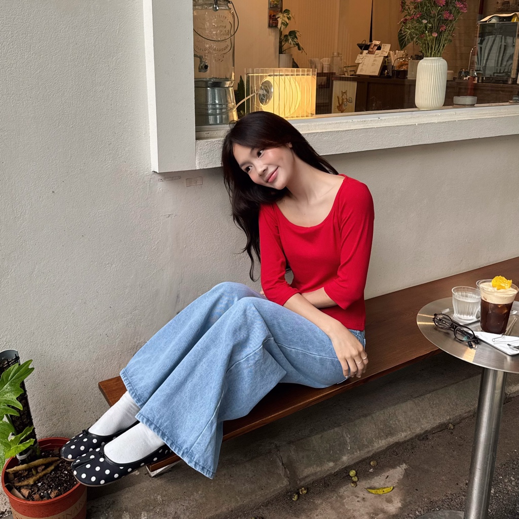 Quần jeans dáng rộng wide leg SONNA HI - chất mềm, đứng form - EASY WIDE JEANS
