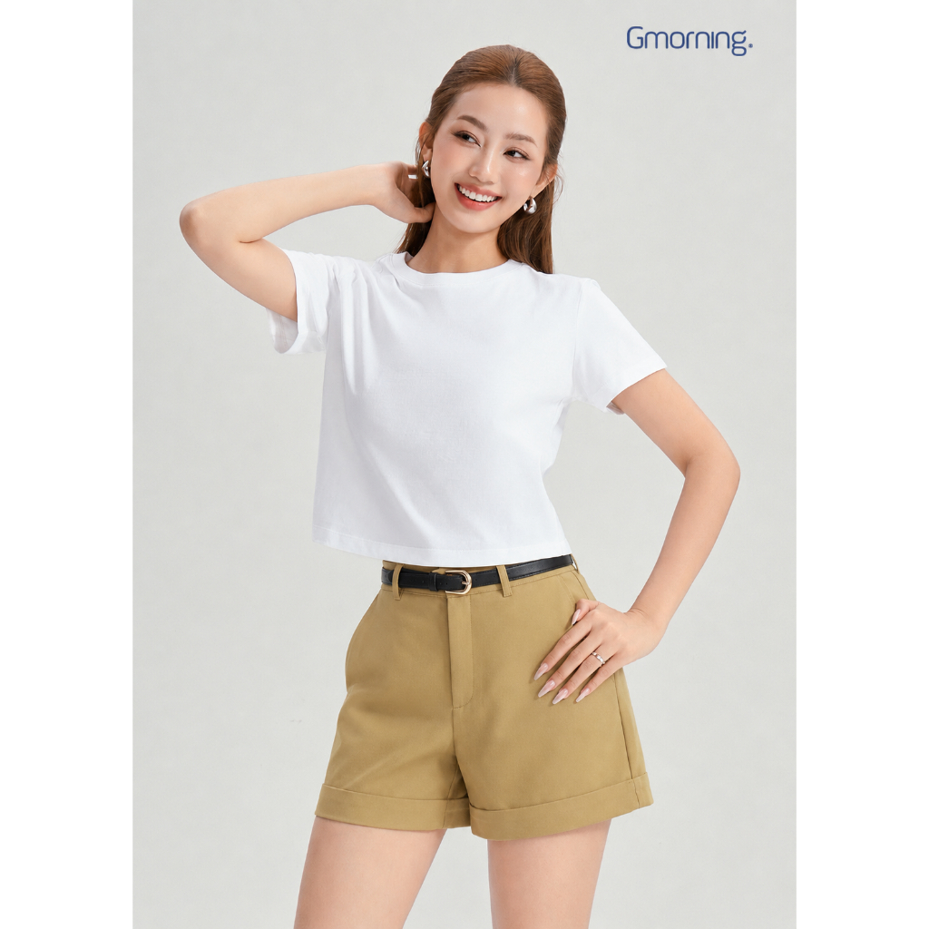 Quần Short Nữ GUMAC Form Suông Tôn Dáng Thoải Mái Ngày Hè LSHG05073