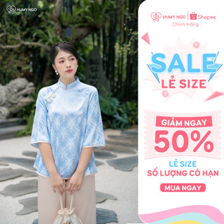 Pháp phục AN, đồ lam lễ chùa thiết kế tay lỡ, chất liệu lụa gấm hoa mềm mại - DESIGNED BY HUMY NGO [Mã]
