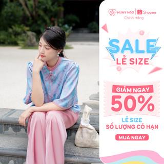 Pháp phục Ân, đồ lam đi chùa thiết kế tay lỡ, chất liệu gấm hoa cao cấp - DESIGNED BY HUMY NGO [114]