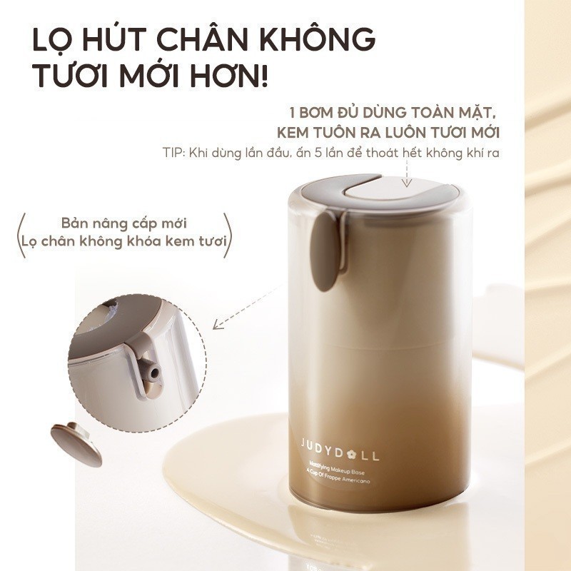 Kem lót kiềm dầu có dưỡng 2in1 Judydoll Mattifying Makeup Base 30g