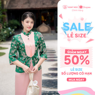Pháp phục UYỂN, đồ lam lễ chùa thiết kế gấm hoa tay lỡ mềm mại KHÔNG kèm charm ngọc - DESIGNED BY HUMY NGO [119]