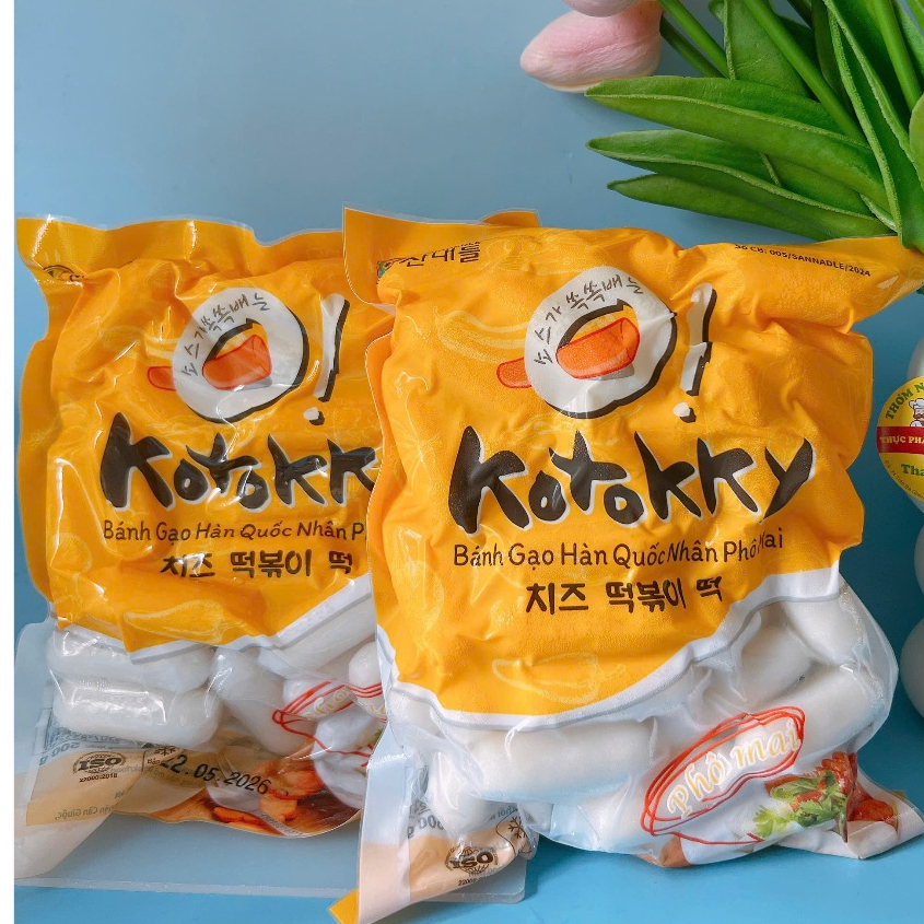 1Kg/500g BÁNH GẠO NHÂN PHÔ MAI HÀN QUỐC