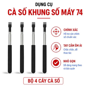 COMBO 4 Cây Cà Số Khung Số Máy + Tặng Kèm 10 Bộ Giấy Cà Cắt Sẵn
