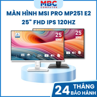 Màn Hình MSI PRO MP251 E2 / MP251W E2 (24.5" - Speaker - EyesErgo) - Bảo hành chính hãng 24 tháng