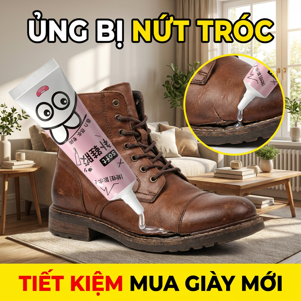 🏃Keo sửa giày siêu bền chống nước🏃 Bám dính chắc chắn, phù hợp cho mọi loại giày dép, dễ sử dụng và bền lâu