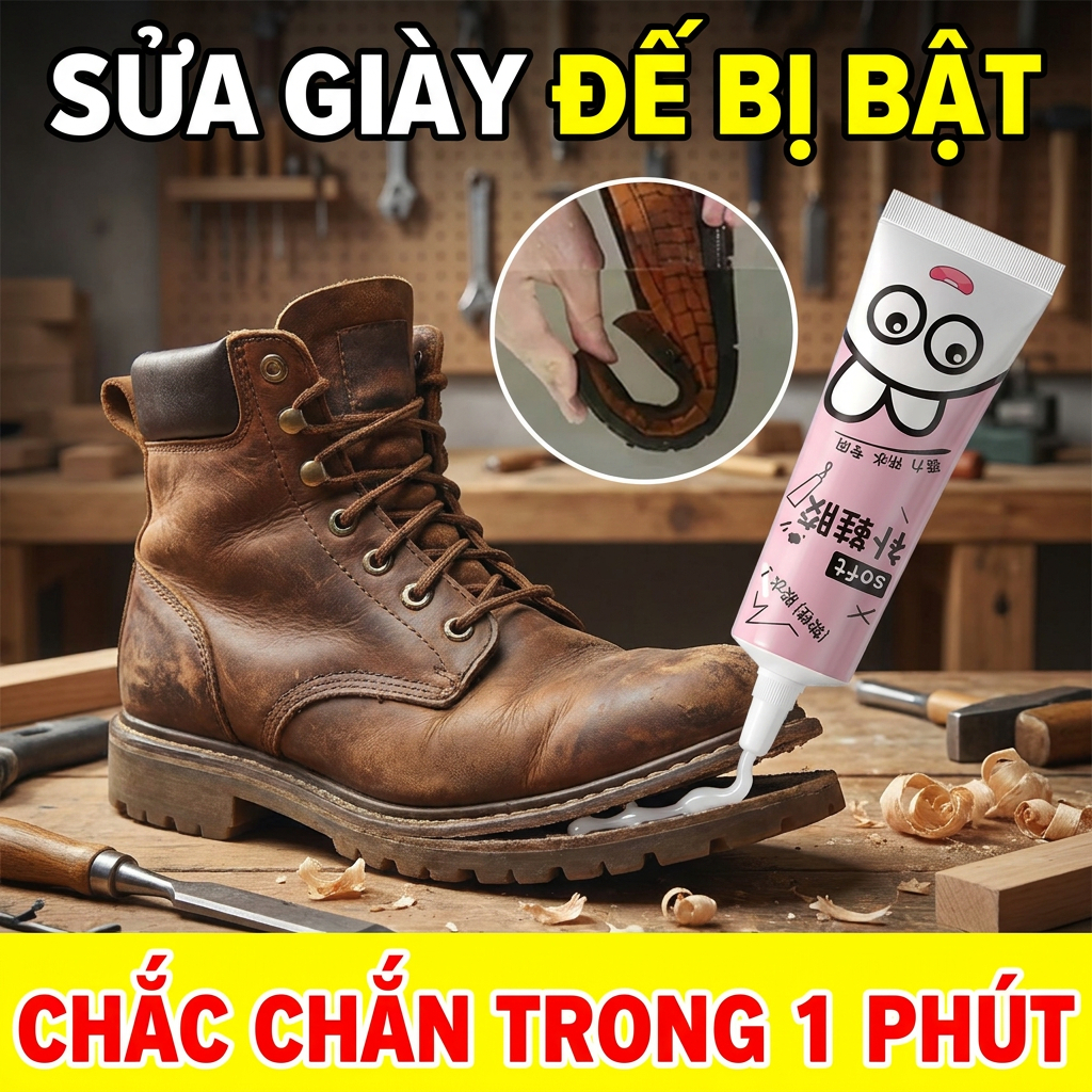 👟Keo sửa giày chống nước siêu chắc🏃 Keo dán đa năng bám dính bền lâu, hỗ trợ chống nứt, phù hợp nhiều loại giày dép