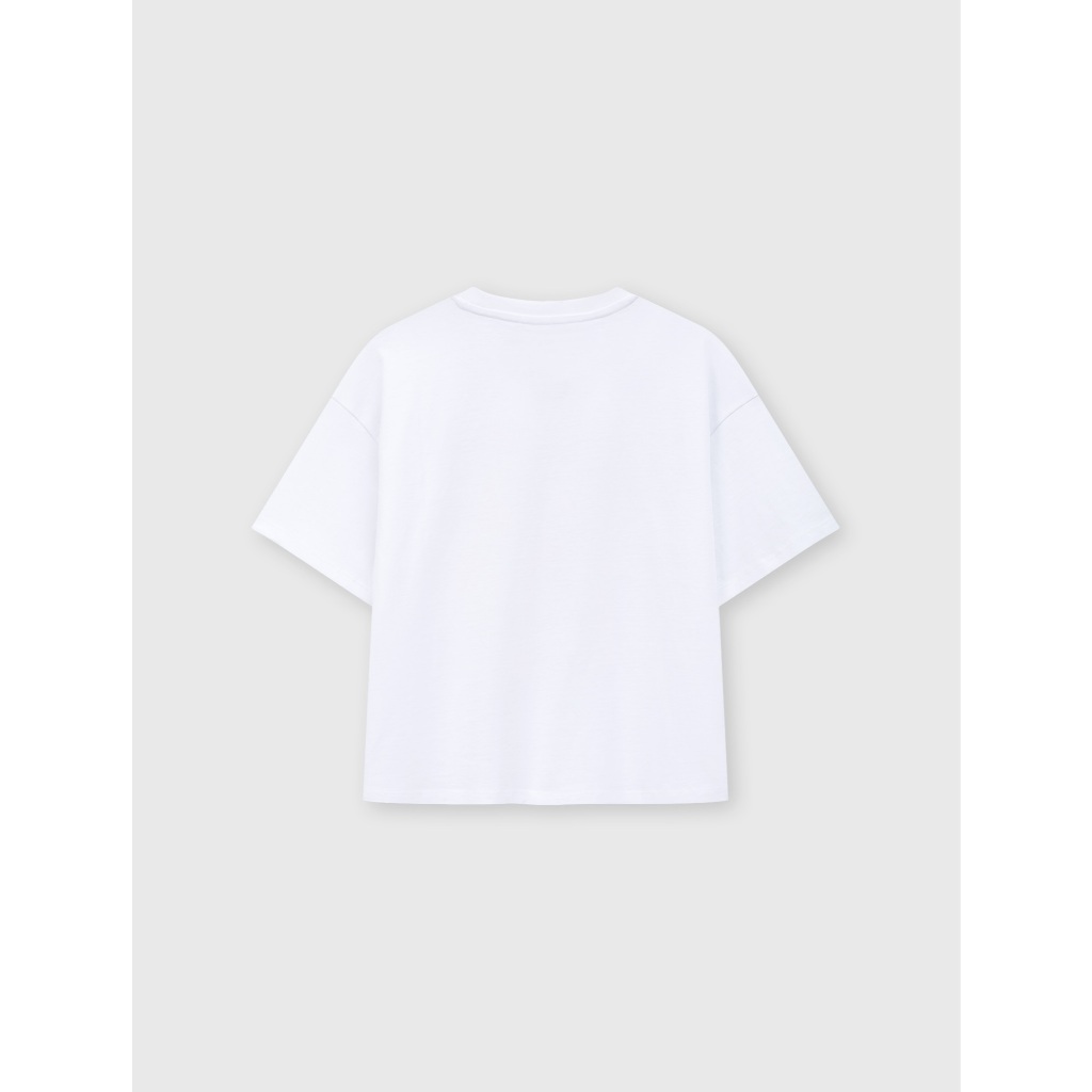 Áo phông bé gái cotton dáng boxy có hình in CANIFA 1TS26C004