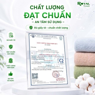 Khăn Tắm Khăn Gội Khăn Mặt Royal Towel Sợi Tre Bamboo, Mềm Mịn, Thấm Hút Tốt, Không Xổ Lông, Không Phai Màu, AnToànChoDa