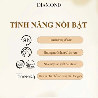 Nước Hoa Nam Diamond Homme Brown Hương Thơm Nam Tính, Lịch Lãm 45ml