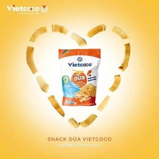 Snack dừa vị nguyên bản VIETCOCO - Túi zipper 45g