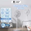 Quạt cây đứng Xiao MiQcooko 7 cánh có điều khiển tản gió rộng,hoạt động êm ái, quay 120 độ siêu mát-BT 18 tháng