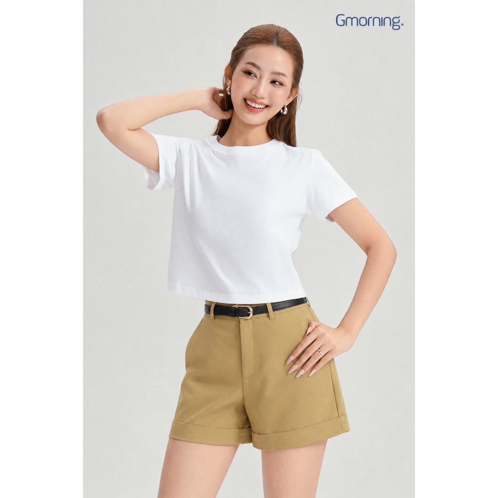 Quần Short Nữ GUMAC Form Suông Tôn Dáng Thoải Mái Ngày Hè LSHG05073