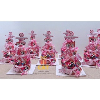 Tháp bánh kẹo sinh nhật đa chủ đề, tráp tốt nghiệp, Lẵng giỏ quà sinh nhật Hello Kitty , Siêu anh hùng, quà bánh kẹo