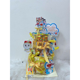 Tháp bánh kẹo sinh nhật đa chủ đề, tráp tốt nghiệp, Lẵng giỏ quà sinh nhật Hello Kitty , Siêu anh hùng, quà bánh kẹo