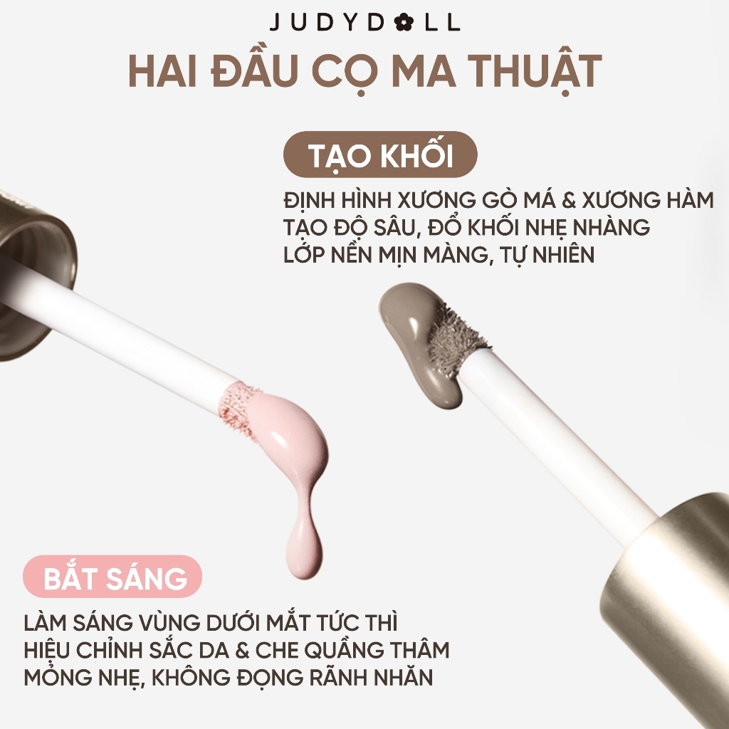 [NEW] JUDYDOLL Kem Tạo Khối & Bắt Sáng 4.8g Lâu Trôi Tự Nhiên Dạng Lỏng Dễ Sử Dụng Cho Người Mới Bắt Đầu