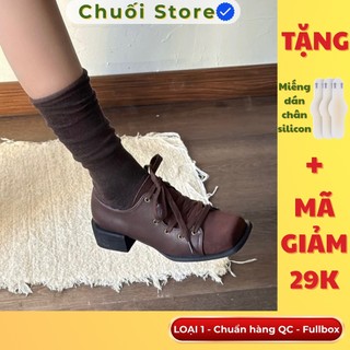 Giày oxford nữ da PU tổng hợp dệt vải đế cao su thời trang trẻ trung tinh tế phong cách