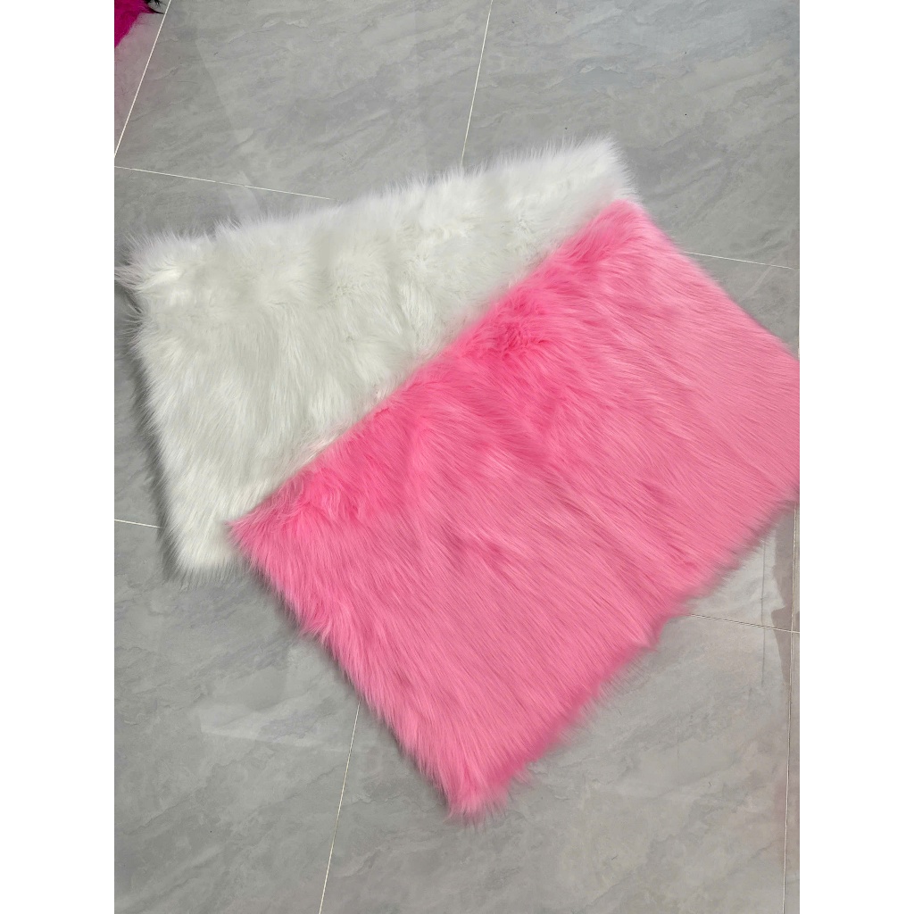 Thảm lông nhỏ chụp nail và mỹ phẩm 50 x 40cm