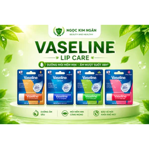 Son Dưỡng Môi - Vaseline Lip Care SPF15 - Dưỡng Ẩm Môi Mềm Mịn, Hỗ Trợ Giảm Khô Nứt