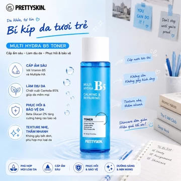 Nước Hoa Hồng B5,nước hoa hồng Phục Hồi Dưỡng Trắng Da Multi Hydra B5 Calming & Repairing Prettyskin