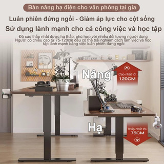 Bàn Gaming Nâng Hạ Điện Tử Khung Thép Chữ T Cao Cấp Chắc Chắn Bền Bỉ Cho Setup Chuyên Nghiệp