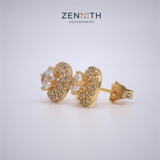 Bông tai thời trang Nữ đính đá tròn ZENNITH ACCESSORIES ZNBT18
