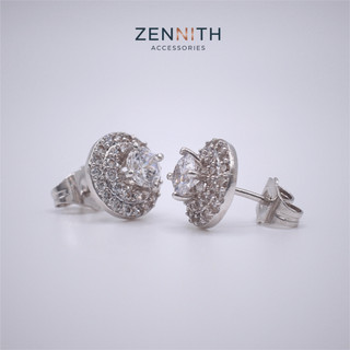 Bông tai thời trang Nữ đính đá tròn ZENNITH ACCESSORIES ZNBT18