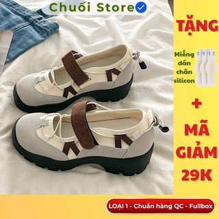 Giày thời trang nữ da PU tổng hợp dệt vải đế cao su dễ thương tinh tế nữ tính đáng yêu