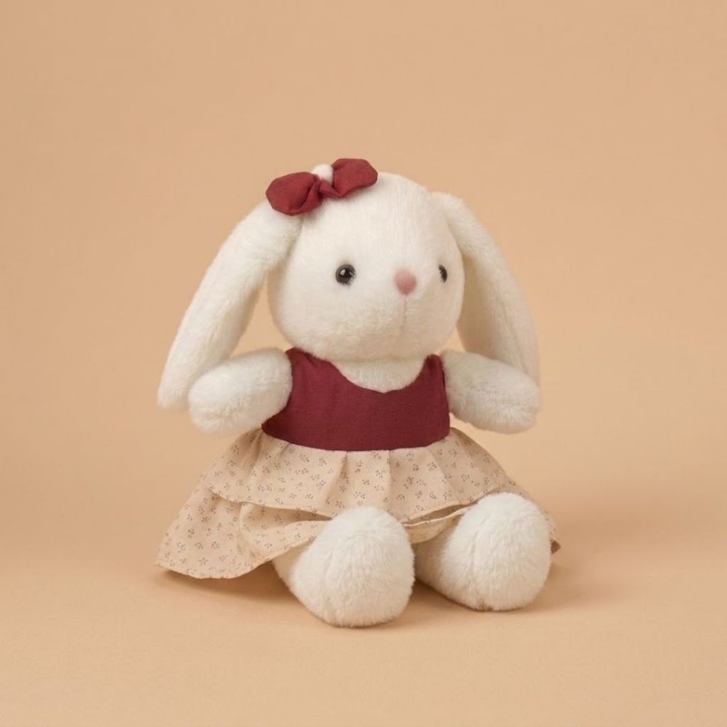 Gấu Bông Thỏ Lace Mini Cao Cấp, Thỏ Nhồi Bông Phối Nơ Váy Xinh Xắn 25Cm Quà Tặng Đáng Yêu Cho Bé,Bạn Gái