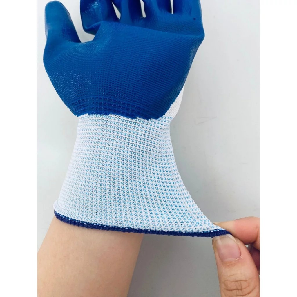 Combo 20 Đôi Bao Tay Lao Động Phủ Cao Su Chống Trượt, Găng Tay Bảo Hộ Xây Dựng Làm Vườn Siêu Bền Dày Dặn