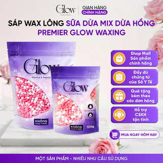 Sáp Wax Lông Sữa Dừa Mix Hoa Hồng Chuyên Wax Bikini, Body Siêu Bám Lông GLOWWAXING Tặng Que Gỗ
