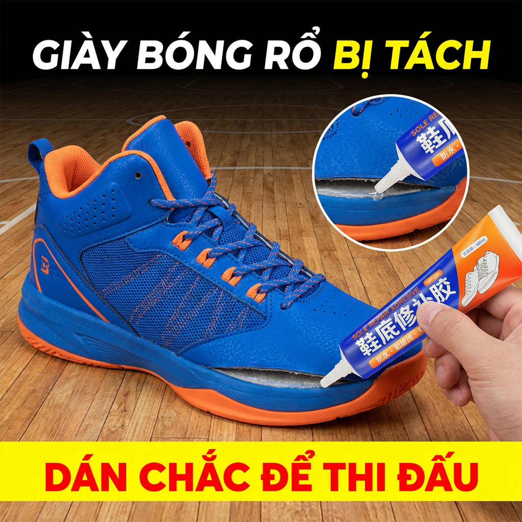 ‼️Keo dán giày siêu chắc‼️ Bám dính bền lâu, hỗ trợ sửa giày nhanh chóng, phù hợp nhiều loại giày dép tiện lợi 60ml